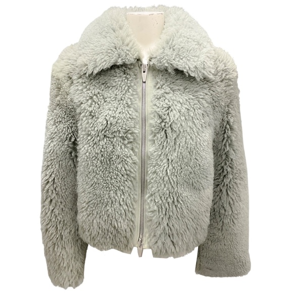 THE ARRIVALS SAGE KALA III SHEARLING ZIP FRONT JACKET - Picture 1 of 6
